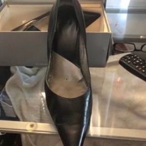 NINE WEST BLACK LEATHER SHOES